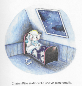 la vie remplie de Chaton Pâle