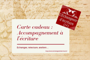 carte cadeau pour écrivain
